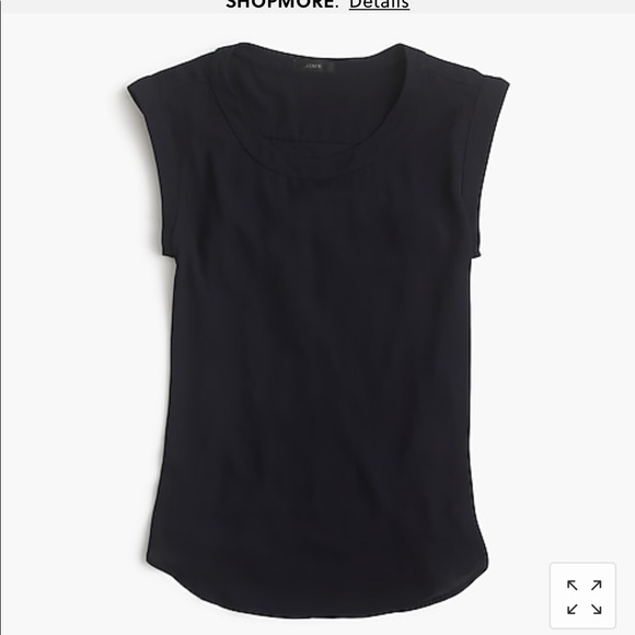 J Crew Perfect Draper Sleeveless Top - L - Picture 2 of 7